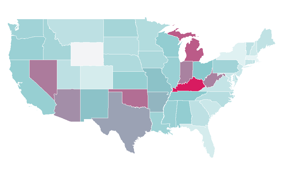 Affinity by region — Dead Rising 3, United States