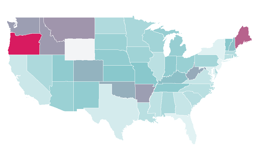 Affinity by region — dean koontz, United States
