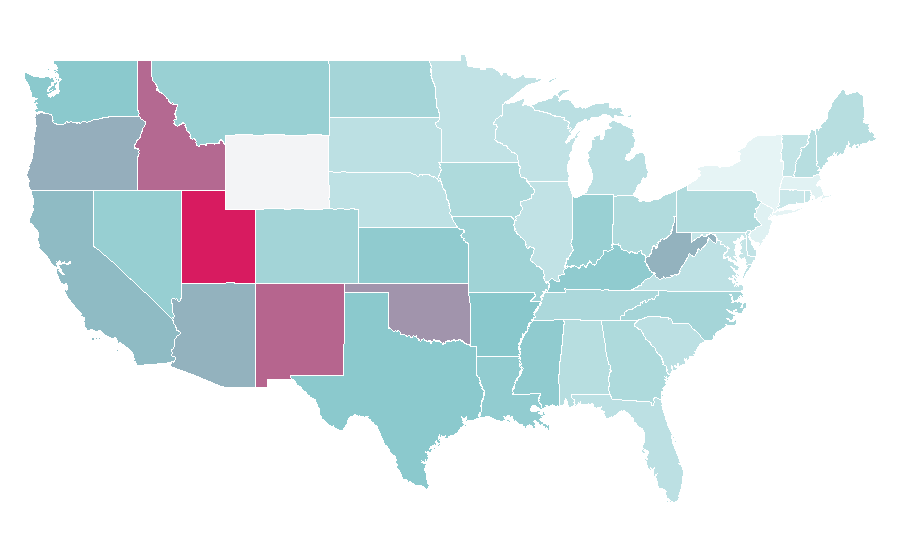 Affinity by region — Death Angel, United States