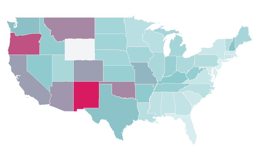 Affinity by region — Death Proof, United States