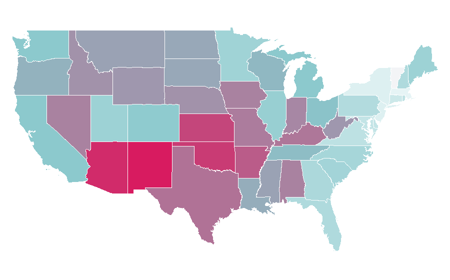 Affinity by region — Death Race (film), United States