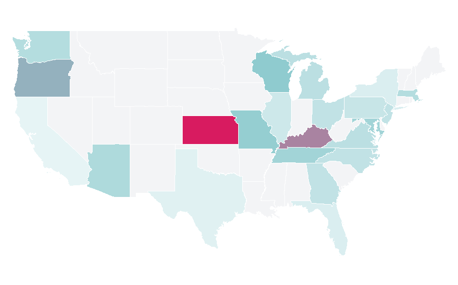 Affinity by region — Death Row Dog Rescue, United States
