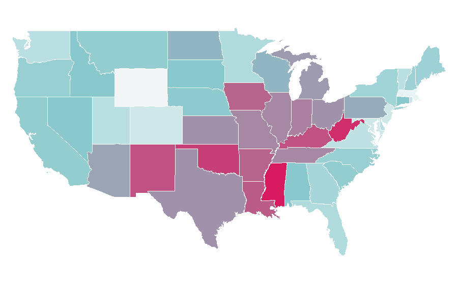 Affinity by region — Death Wish (film), United States