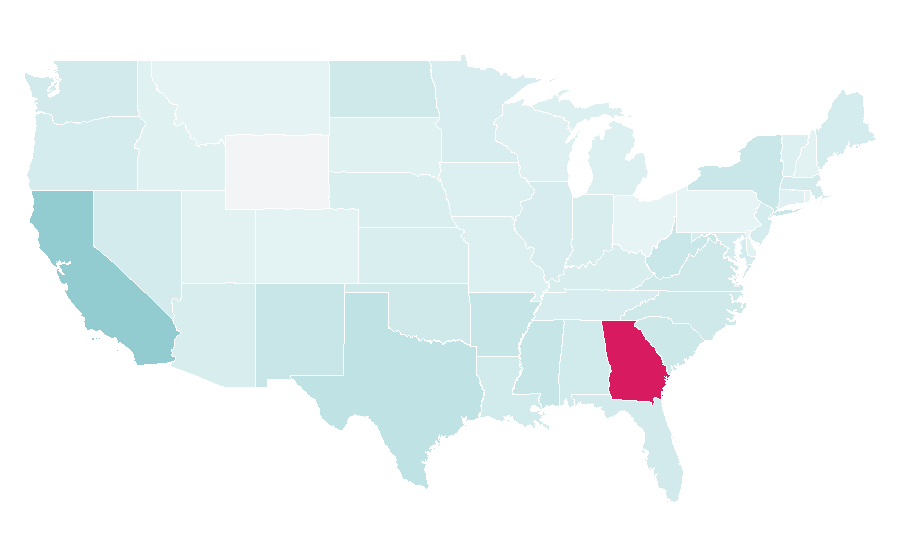 Affinity by region — Decal, United States