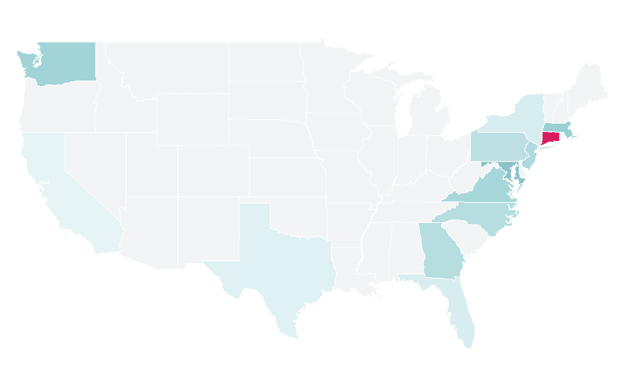 Affinity by region — Decoração de Interiores, United States