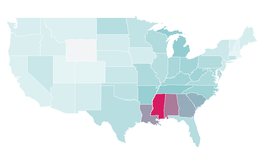 Affinity by region — Deep fryer, United States