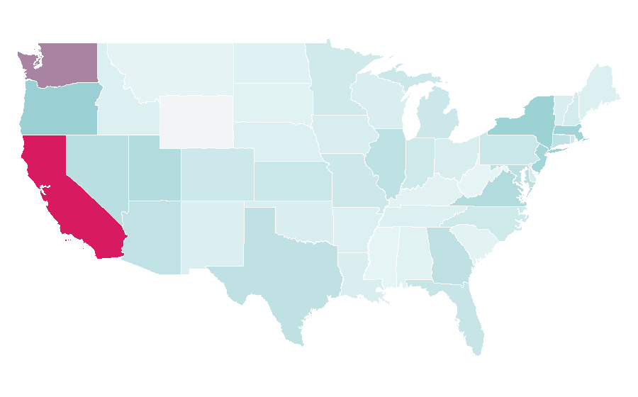 Affinity by region — DeepSeek, United States