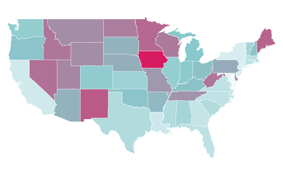 Affinity by region — Def Leppard, United States