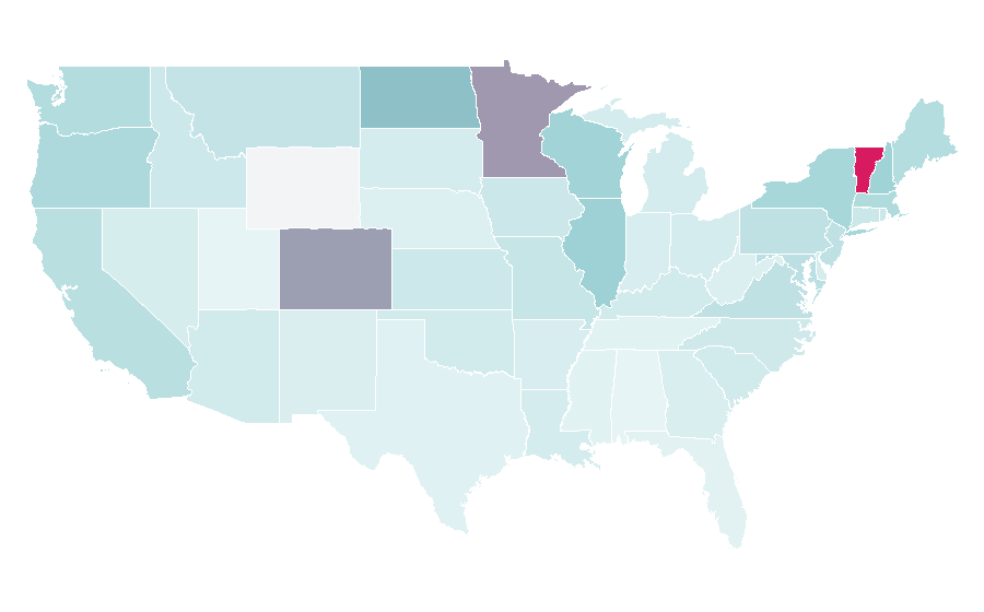 Affinity by region — Defected Records, United States