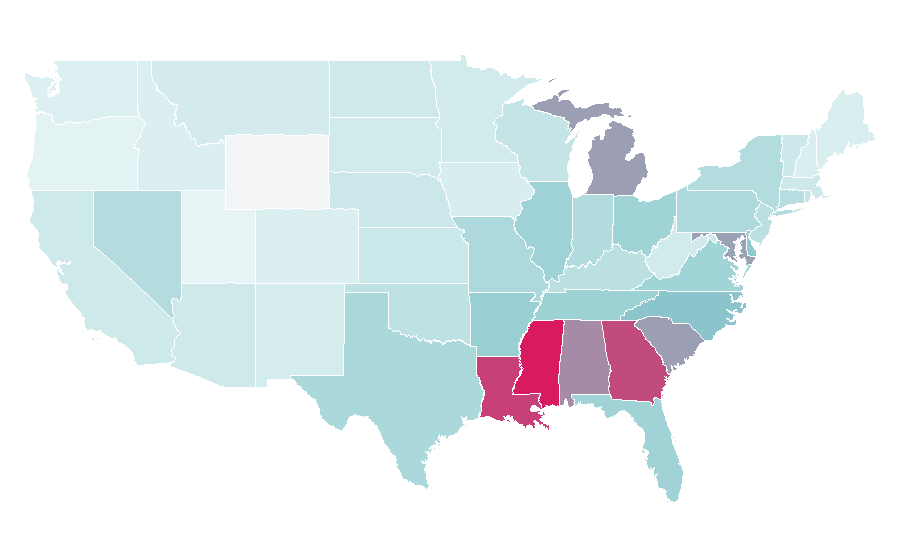 Affinity by region — Dej Loaf, United States