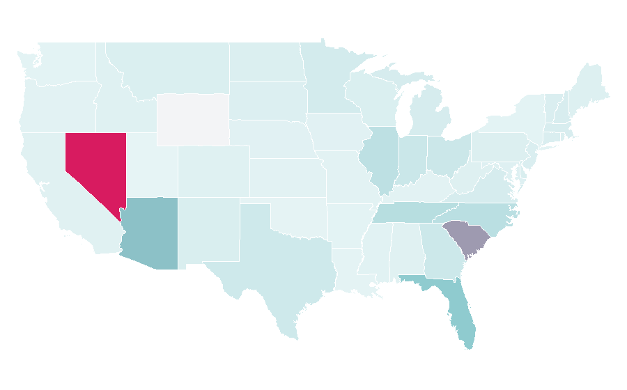Affinity by region — Del Webb, United States