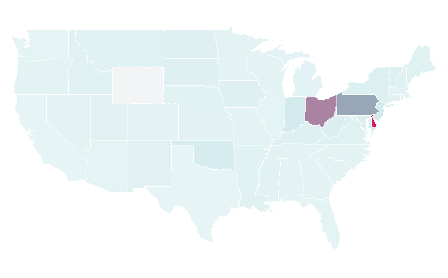 Affinity by region — Delaware County, Ohio, United States