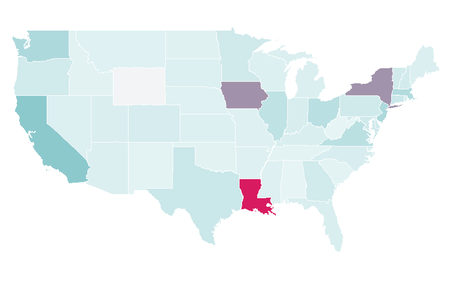 Affinity by region — Delhi, United States