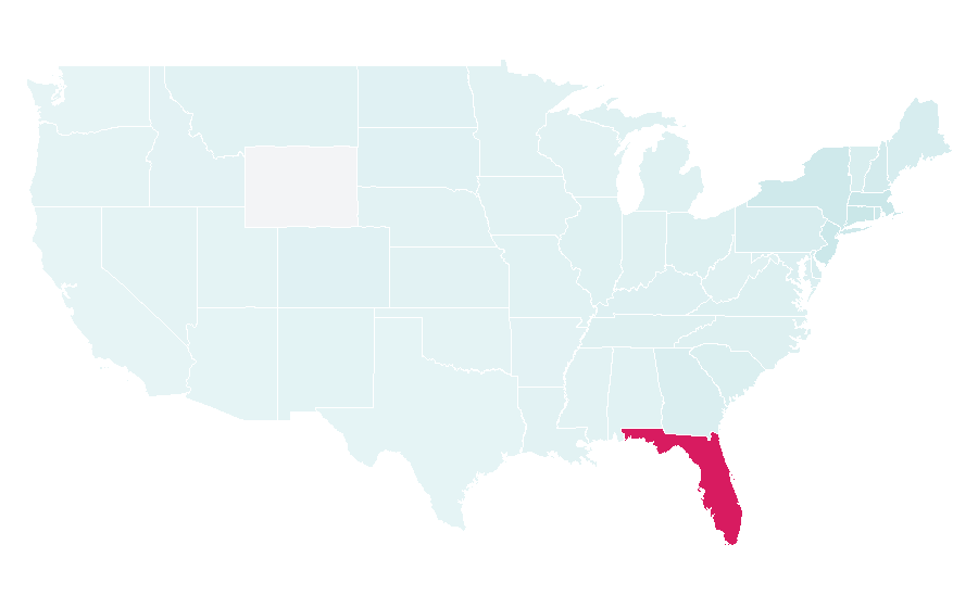 Affinity by region — Delray Beach, Florida, United States