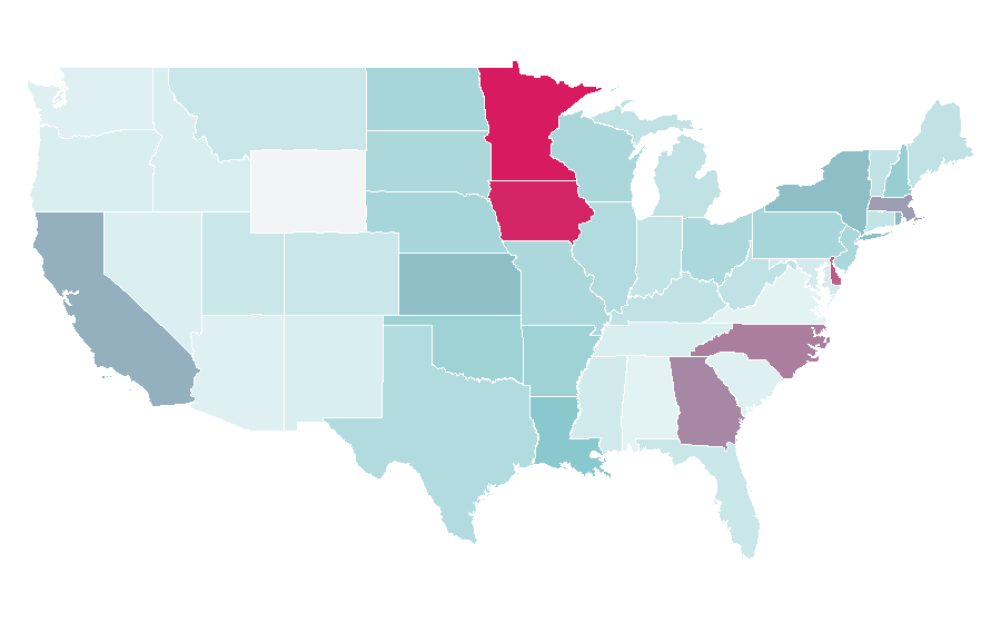 Affinity by region — Deluxe Corporation, United States