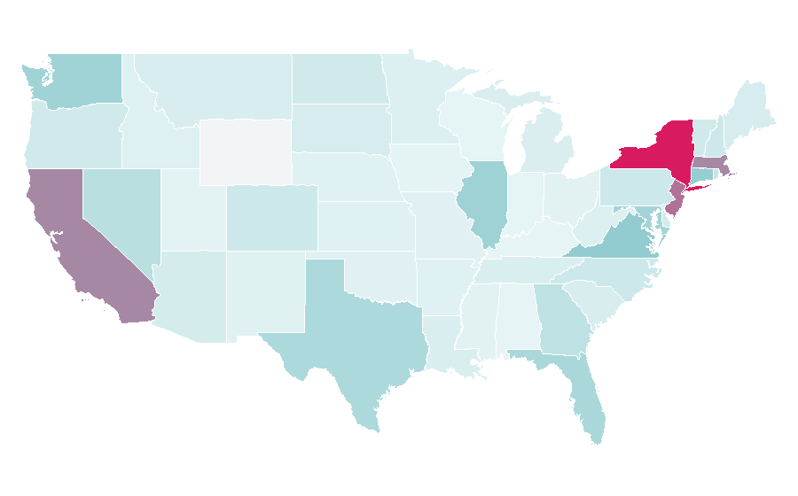 Affinity by region — DeMellier, United States