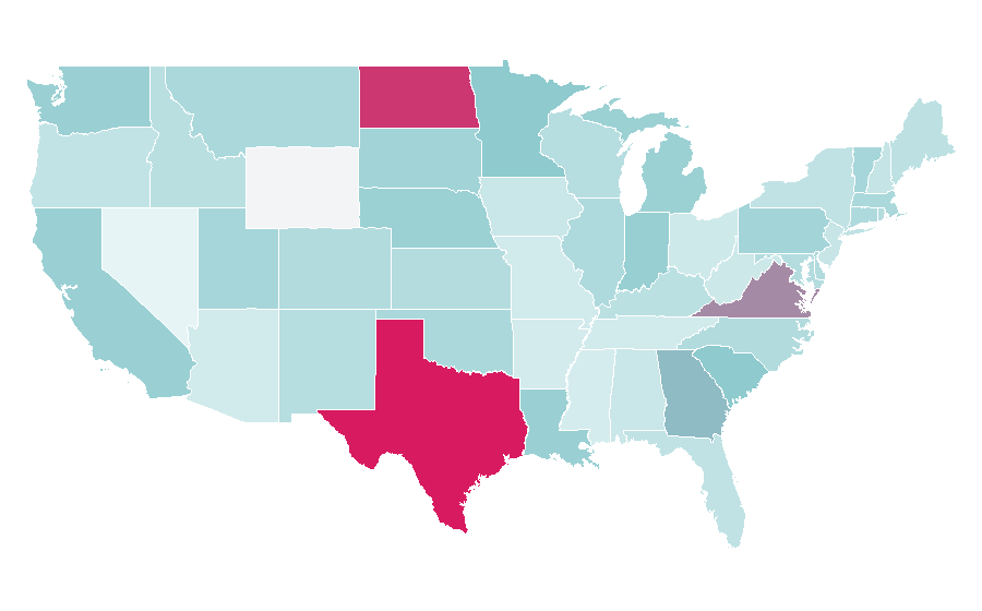 Affinity by region — Demography, United States