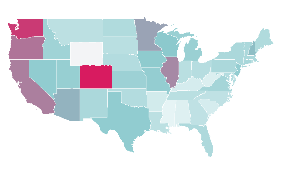 Affinity by region — Denon, United States