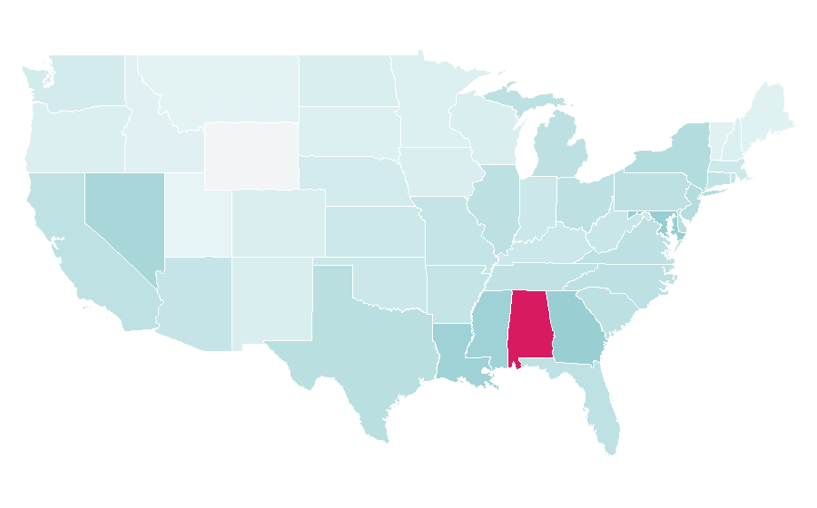 Affinity by region — Deontay Wilder, United States