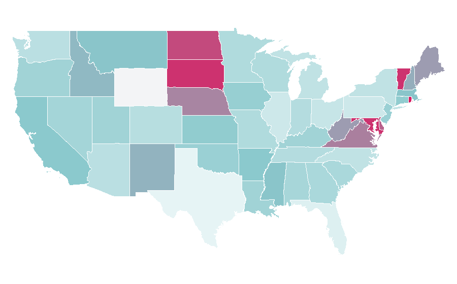 Affinity by region — Departments of Guatemala, United States
