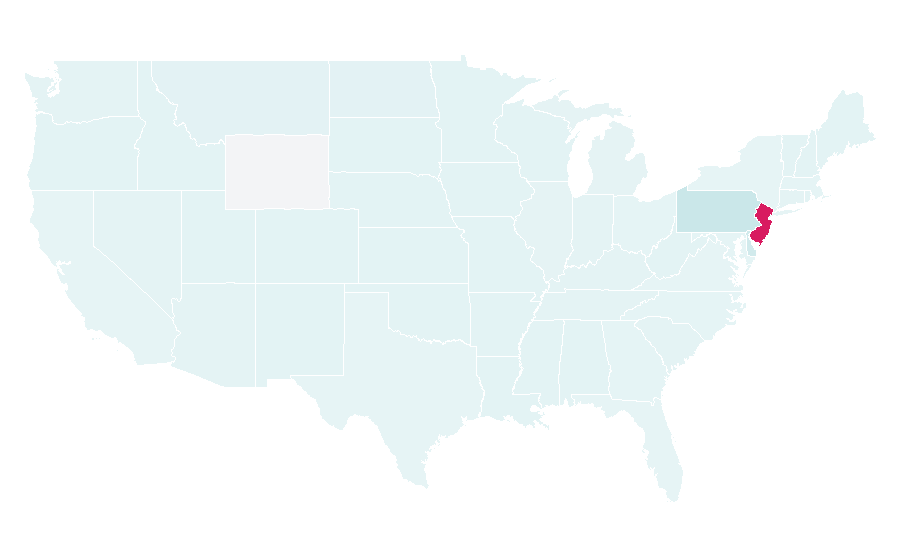 Affinity by region — Deptford Mall, United States