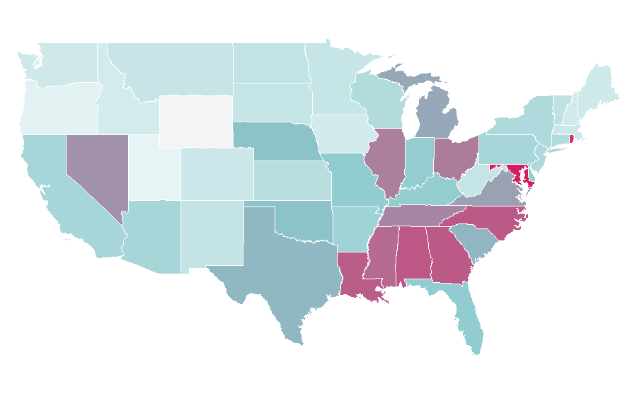 Affinity by region — DeRay Davis, United States