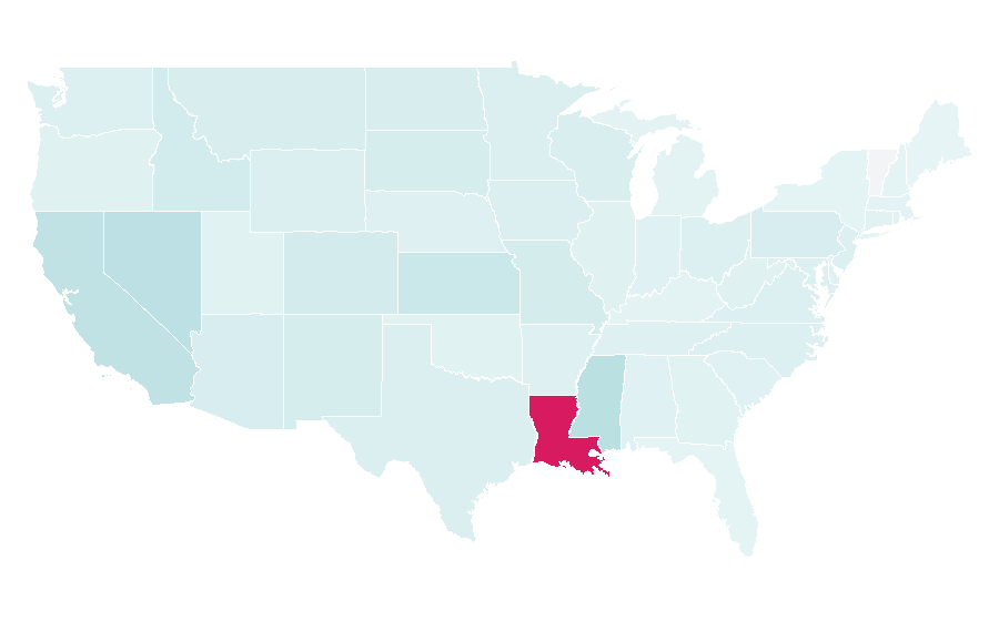 Affinity by region — Derek Carr (American football), United States