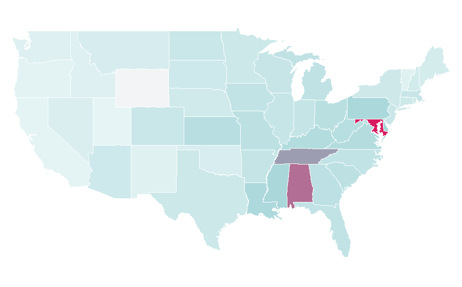 Affinity by region — Derrick Henry, United States