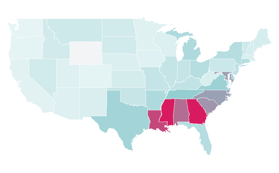 Affinity by region — Design Essentials, United States