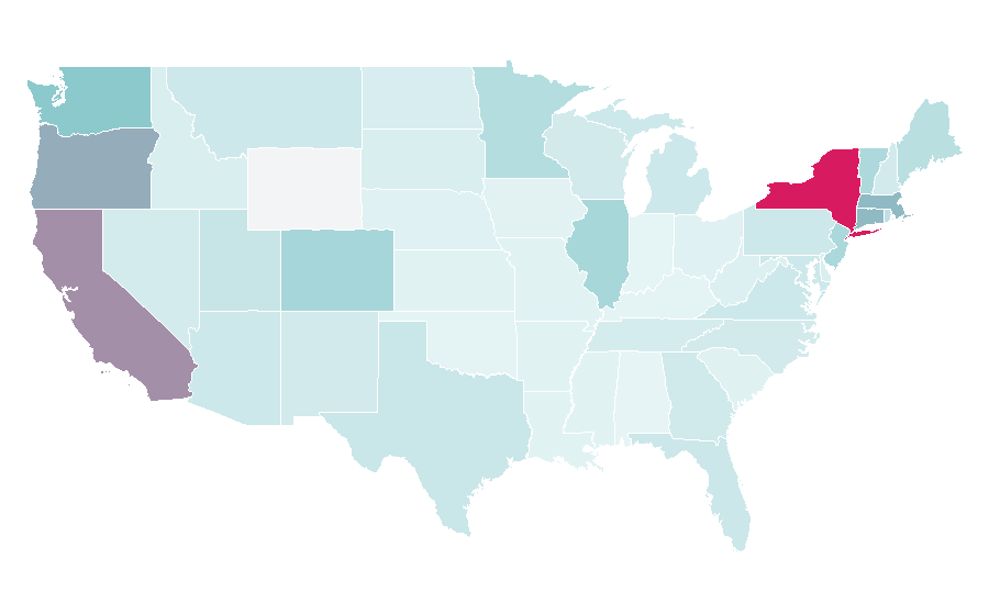 Affinity by region — Design Within Reach, United States