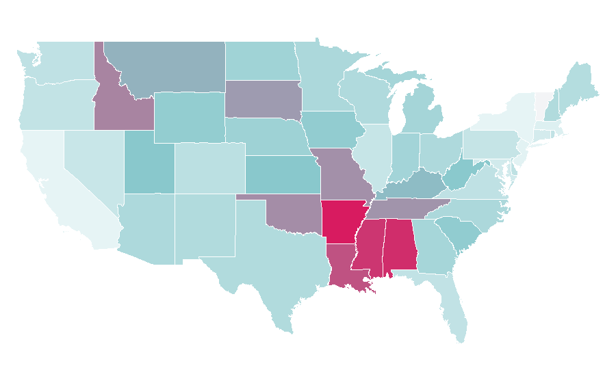 Affinity by region — Designs by JuJu, United States