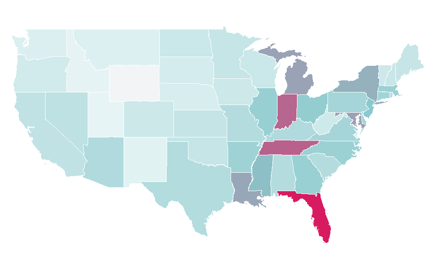 Affinity by region — Desmond Bane, United States