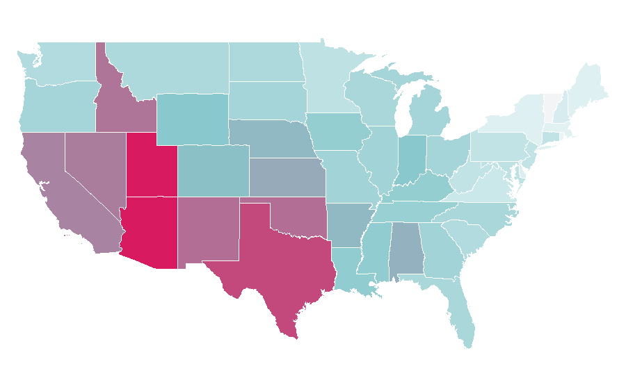 Affinity by region — Despicable Me, United States