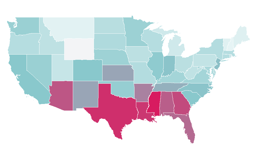 Affinity by region — Detox, United States