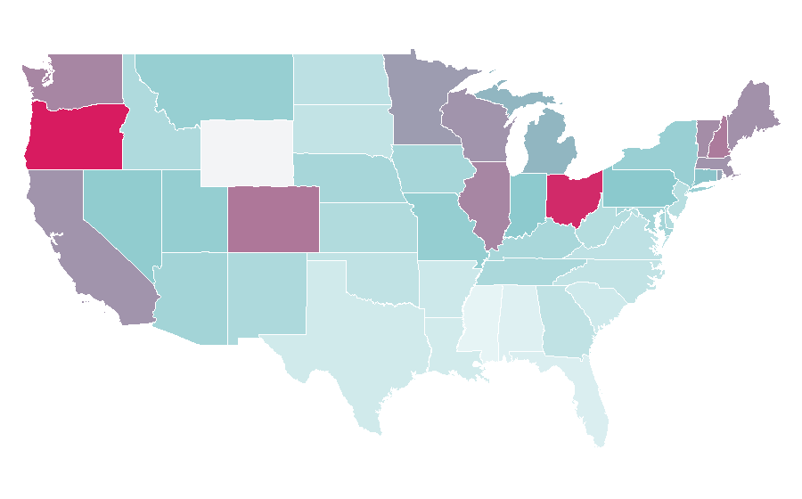 Affinity by region — Devo, United States