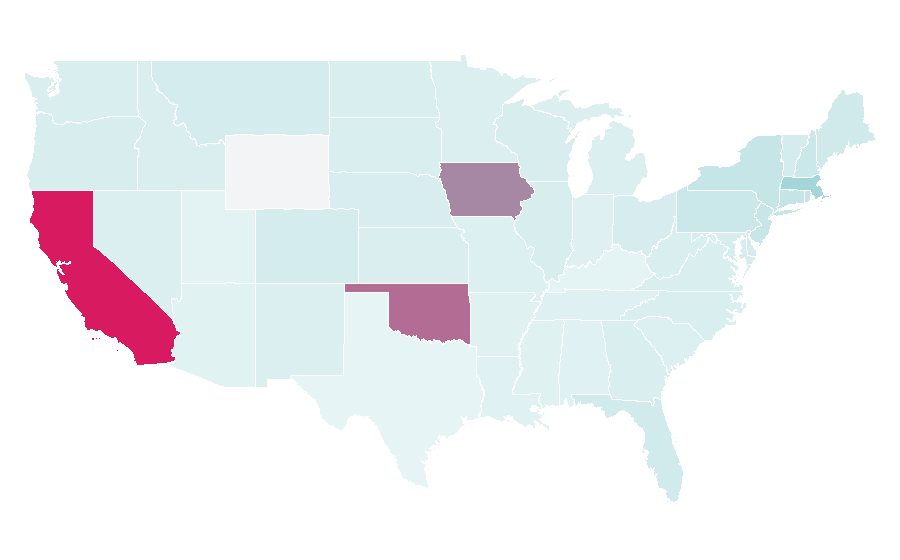 Affinity by region — Dewar's, United States