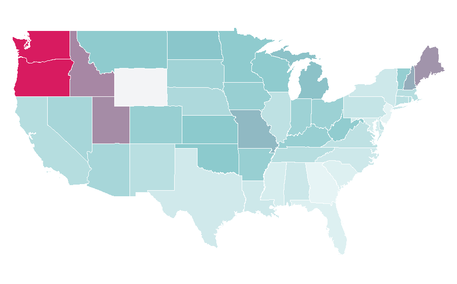 Affinity by region — Diablo II, United States