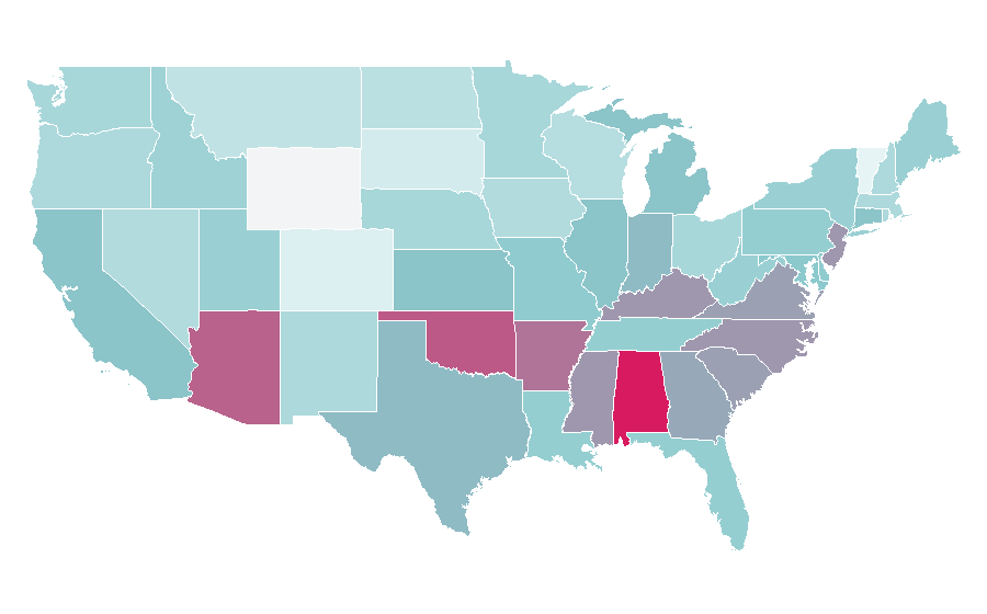 Affinity by region — Diana, Princess of Wales, United States