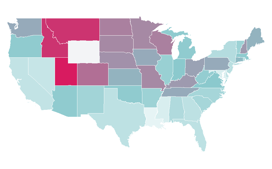 Affinity by region — Diane Kruger, United States