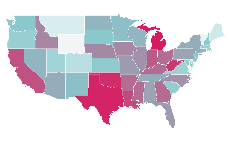 Affinity by region — Diaper, United States