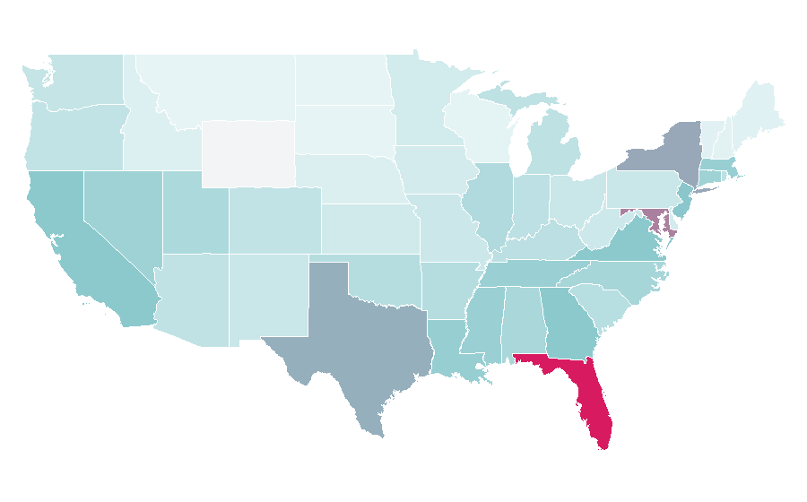 Affinity by region — Diario AS, United States