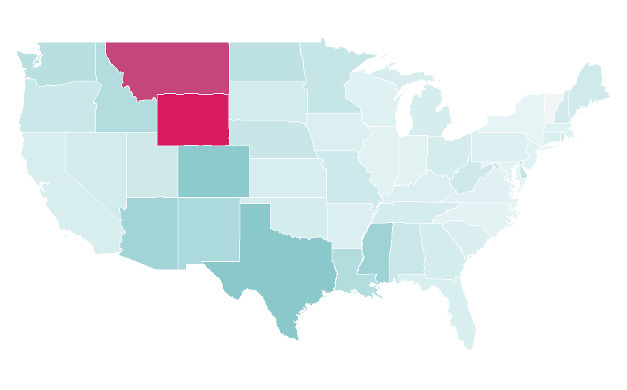 Affinity by region — Dickey's Barbecue Pit, United States