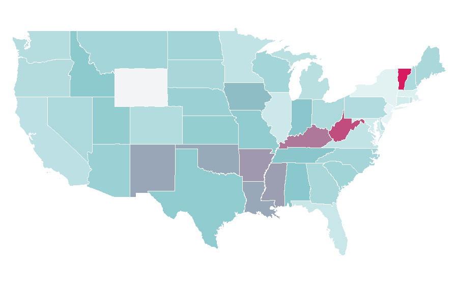 Affinity by region — Diesel Trucks, United States