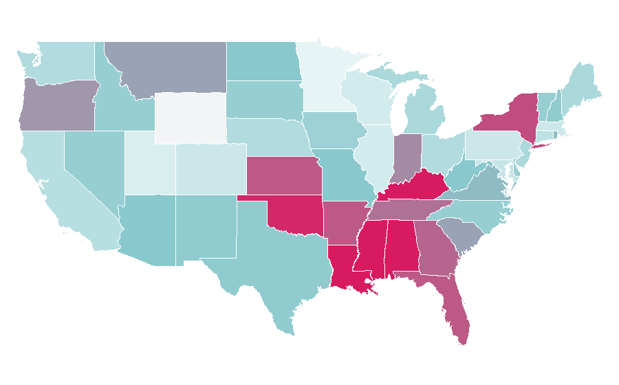 Affinity by region — Digital currency, United States