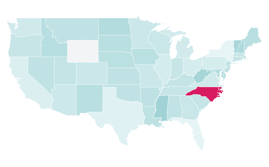Afinidade por região — Digital data, Estados Unidos