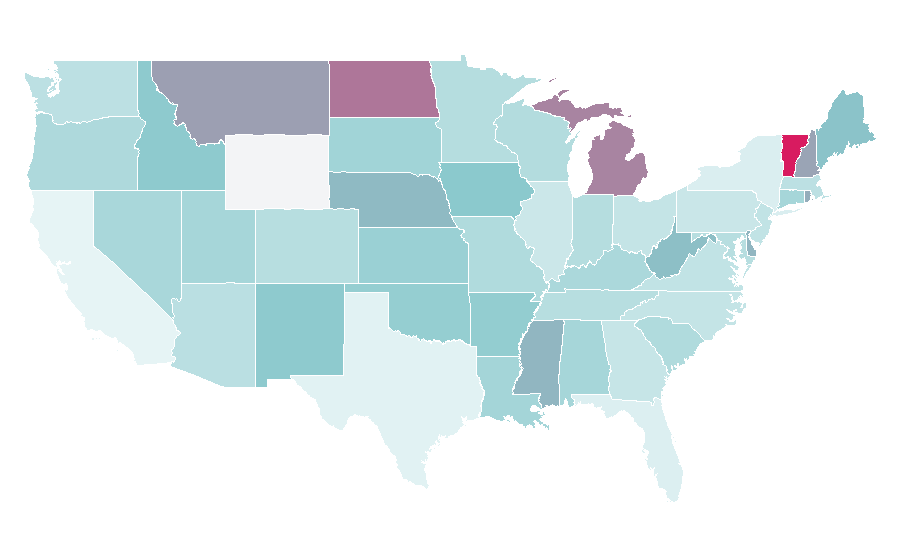 Affinity by region — Digital journalism, United States