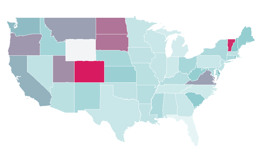 Affinity by region — Digital painting, United States