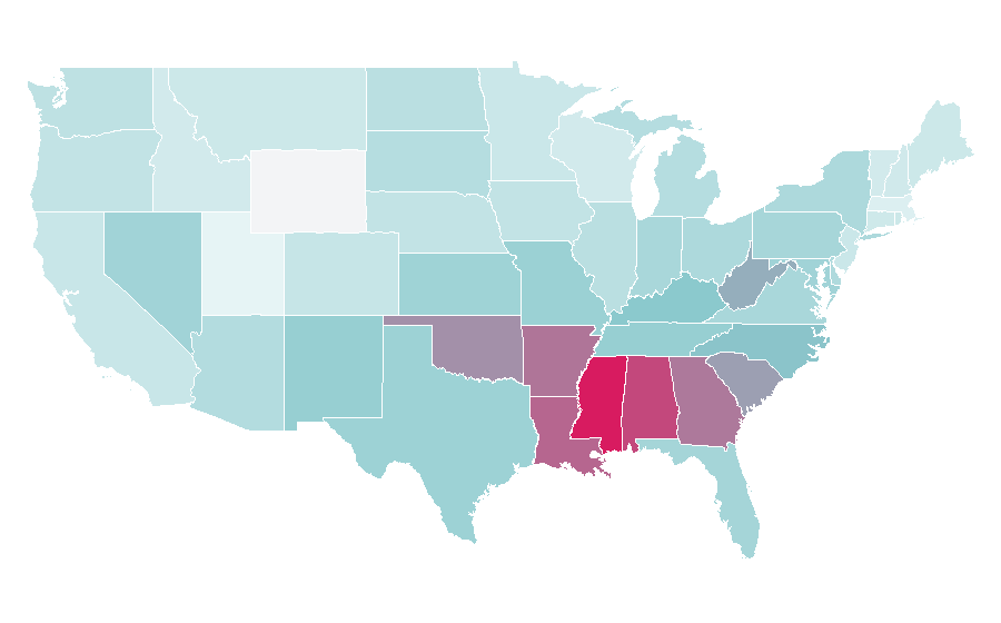 Affinity by region — Digital wallet, United States