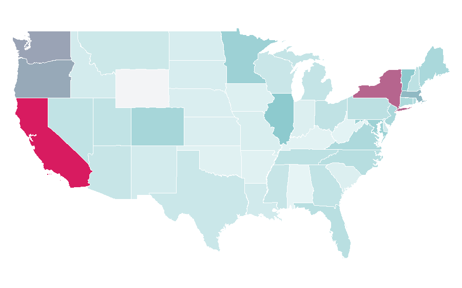 Affinity by region — Dijon, United States