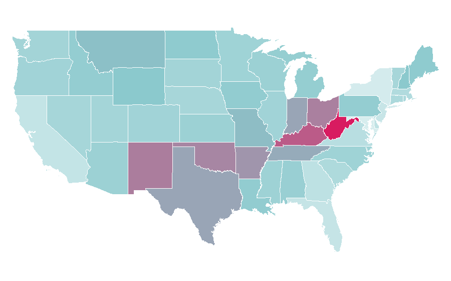 Affinity by region — Dimebag Darrell, United States